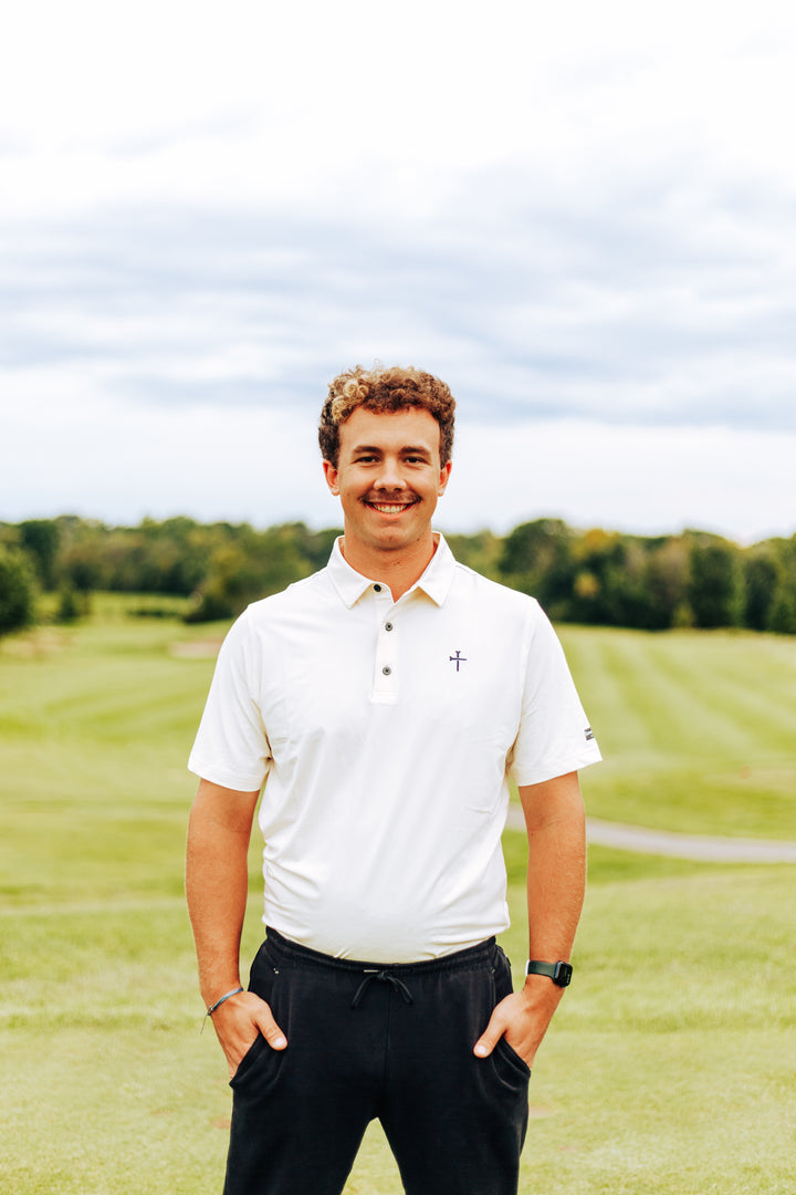 Christian Golf Polo Cream