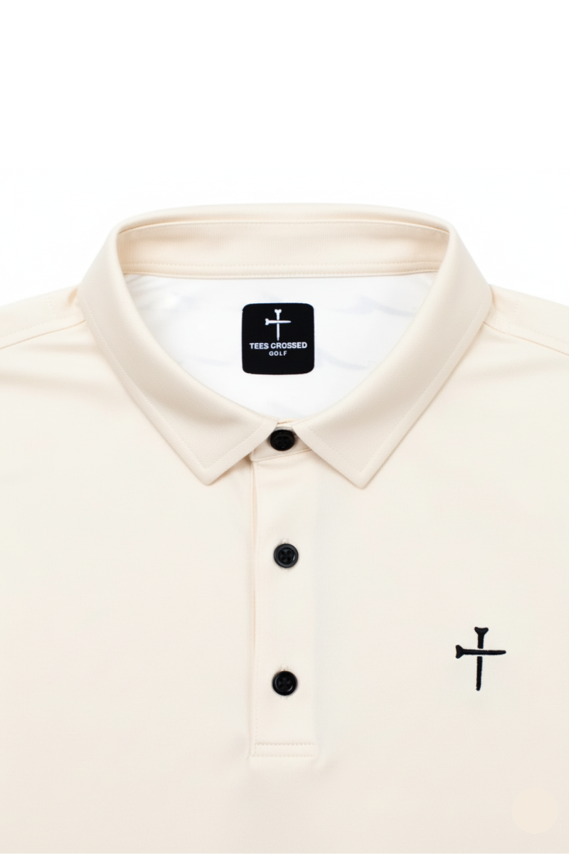 Christian Golf Polo Cream