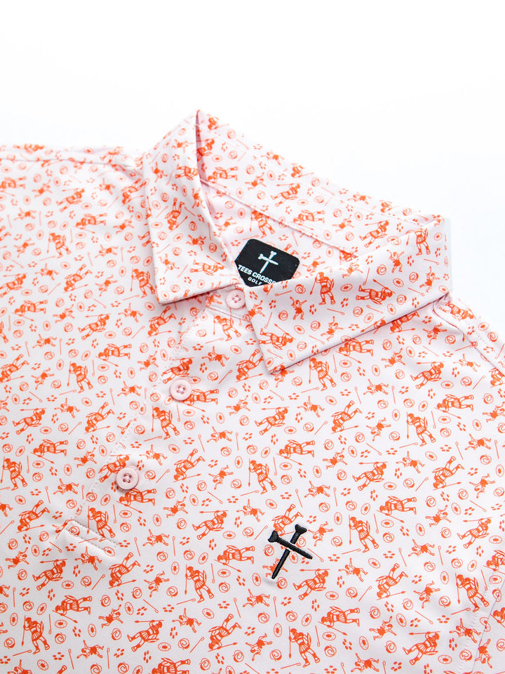 Christian Golf Polo Tees Crossed Golf