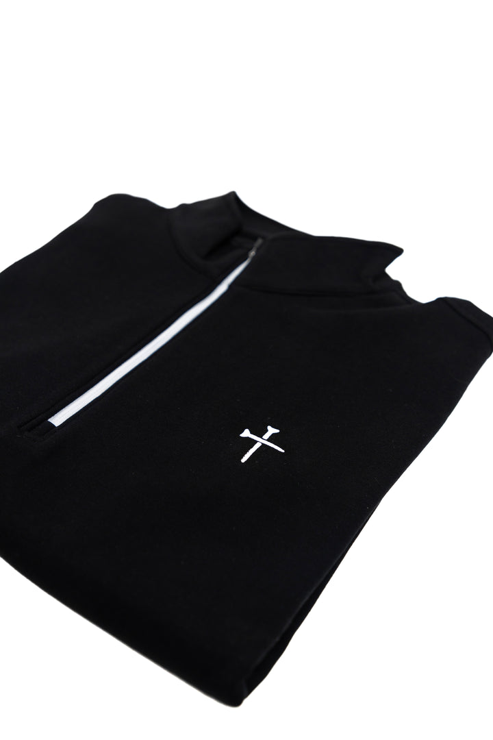 Christian Golf Quarter Zip Flay Lay