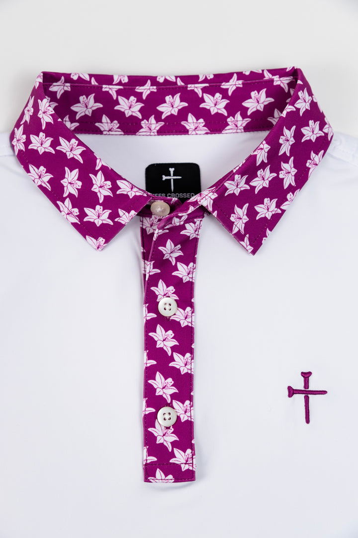 Christian Golf Polo Lilies
