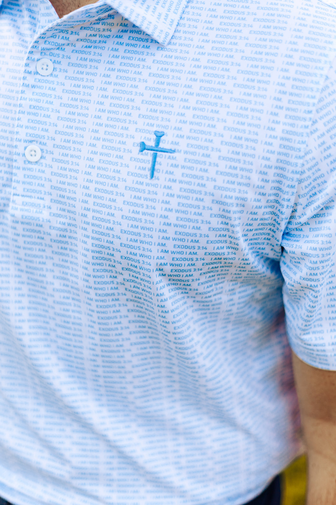 Christian Golf Polo Tees Crossed Golf