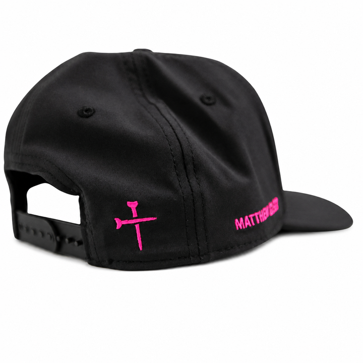 Black Pink Christian Golf Hat 