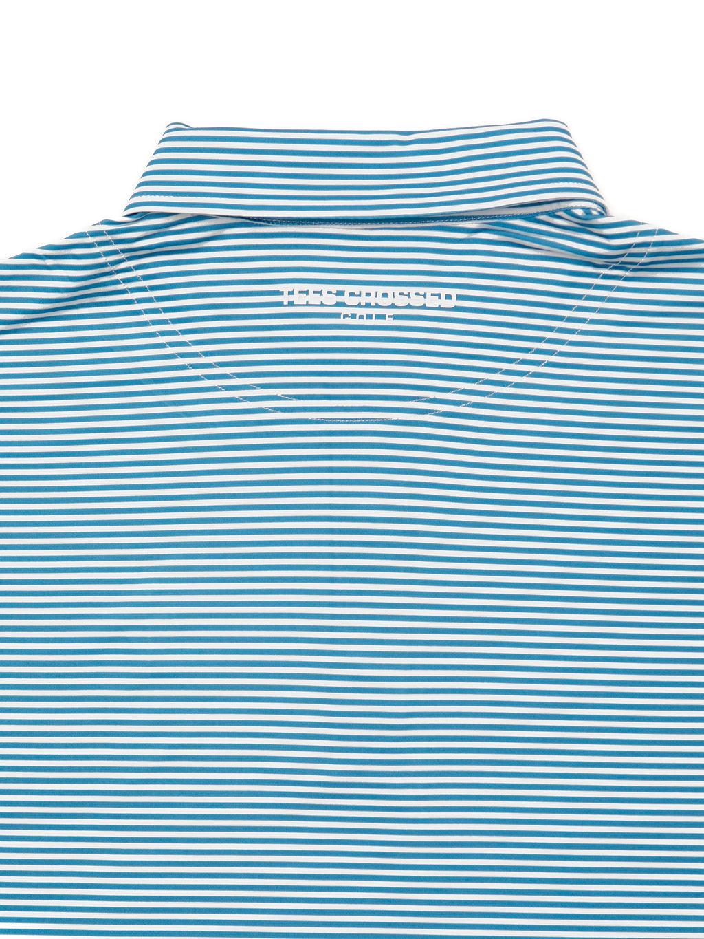 Christian Golf Polo Blue Stripes 