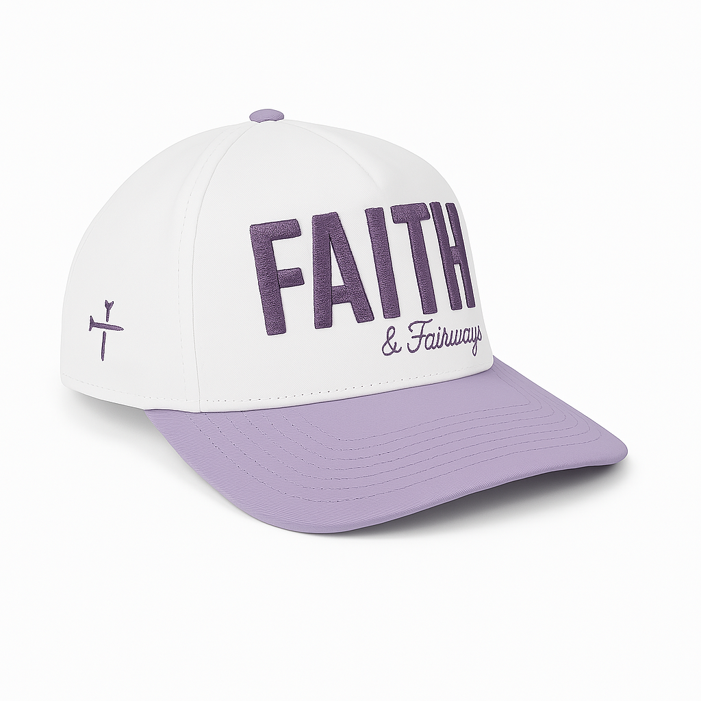 Faith and Fairways Hat - Pastel Purple