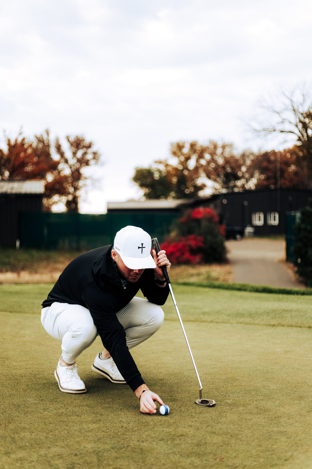 White Christian Golf Hat 