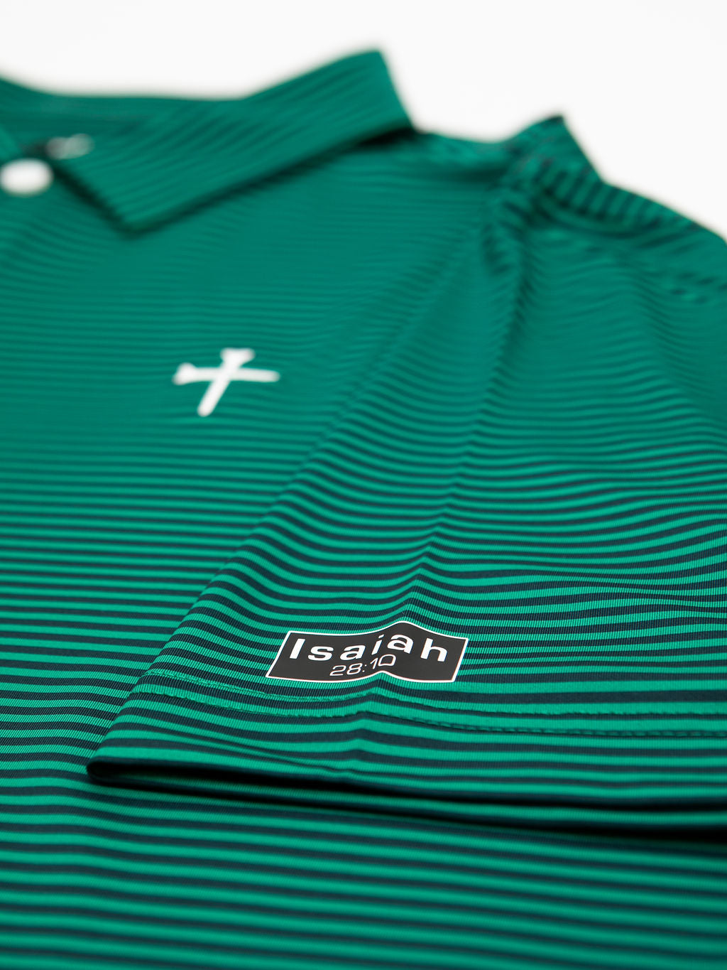 Christian Golf Polo Green Blue 