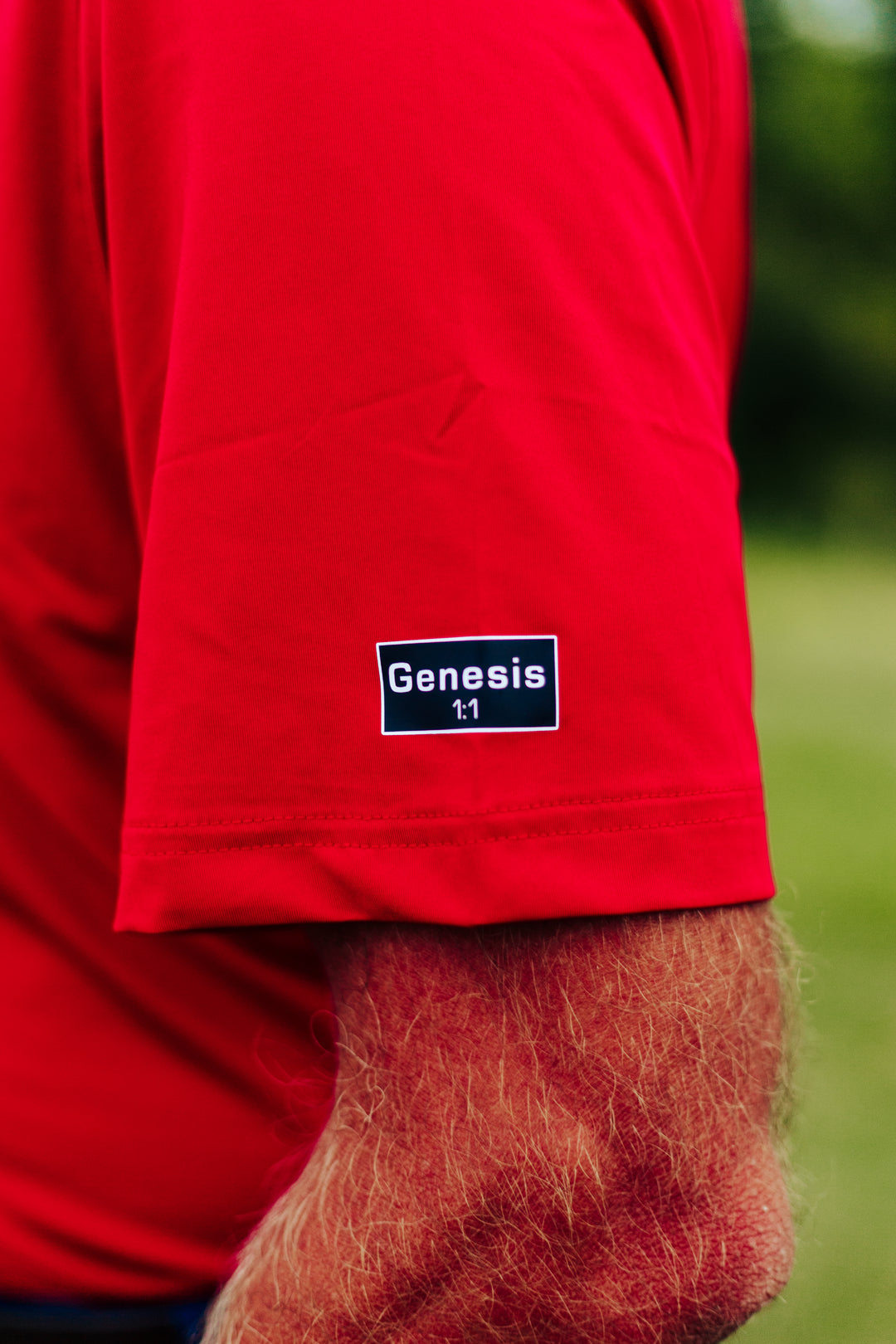 Christian Golf Polo Bible Verse Sleeve