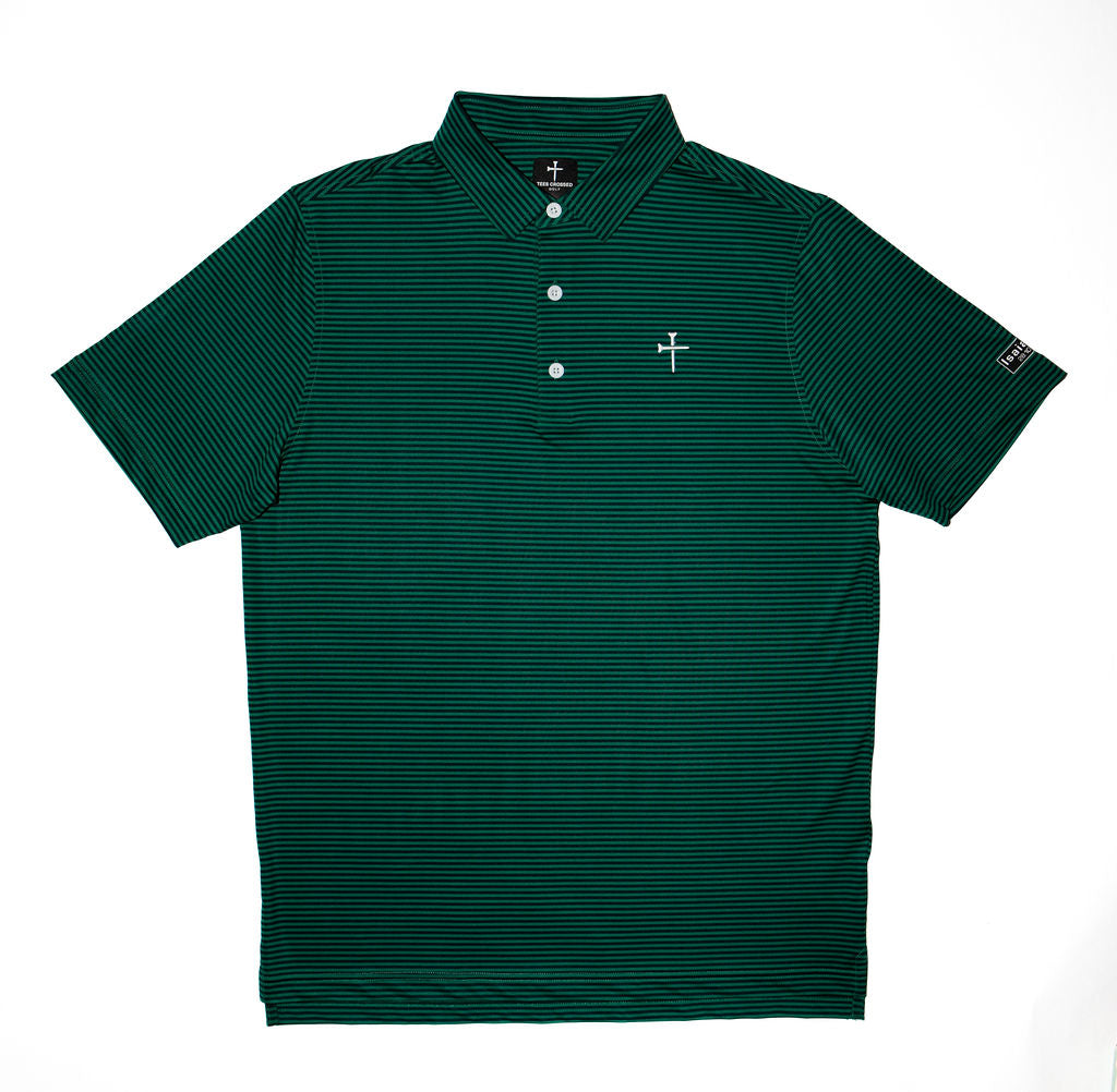 Christian Golf Polo Green Blue 