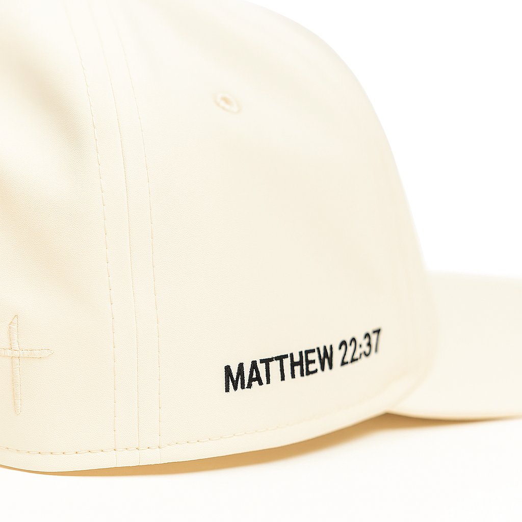 Christian Golf Hat Cream