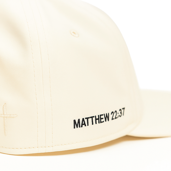 Christian Golf Hat Cream