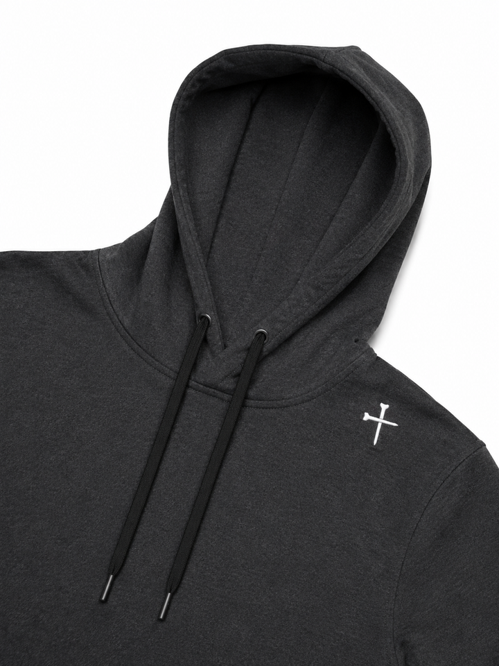 Christian Golf Hoodie Charcoal Side 