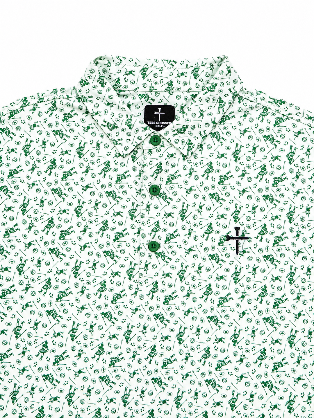 Christian Golf Polo Green David and Goliath 
