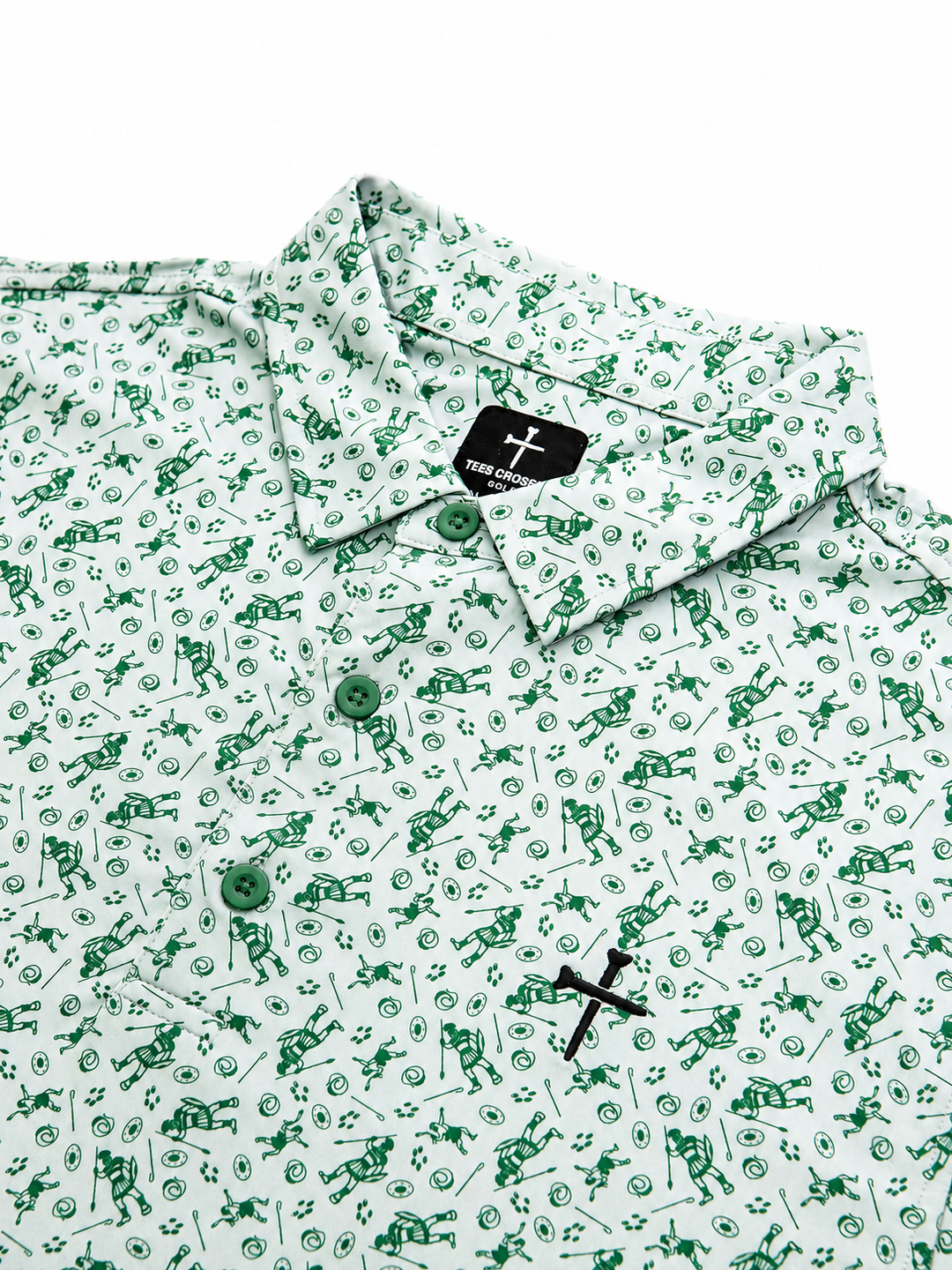 Christian Golf Polo Green David 