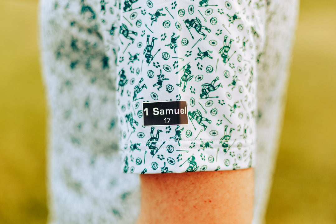 Christian Golf Brand David & Goliath Polo Sleeve 