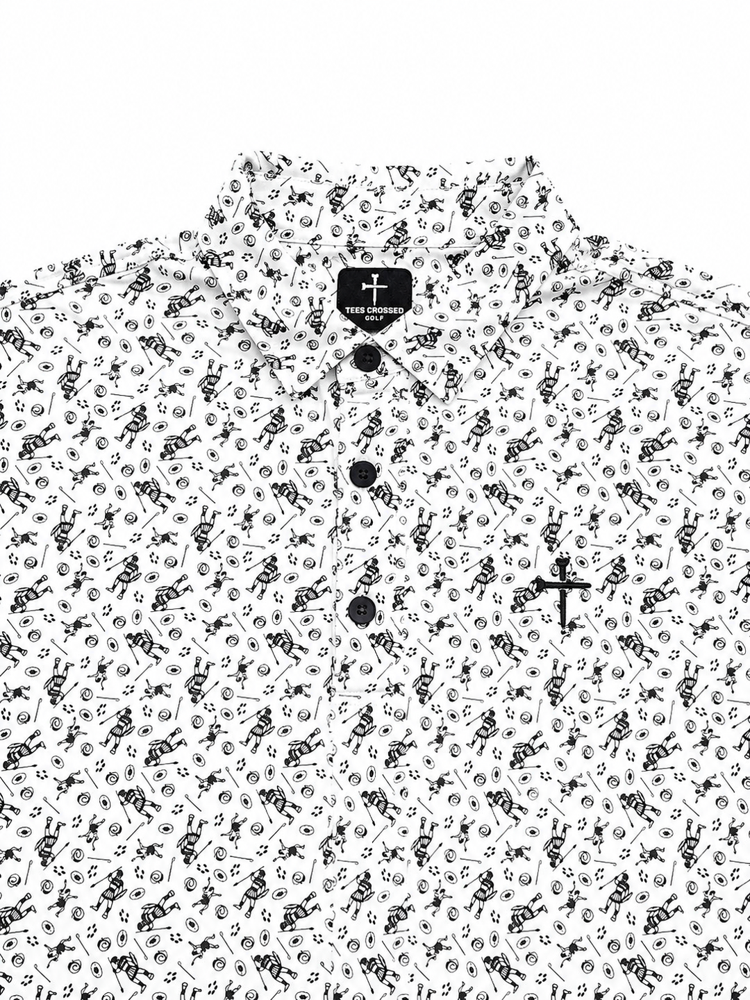 Christian Golf Polo White David and Goliath 
