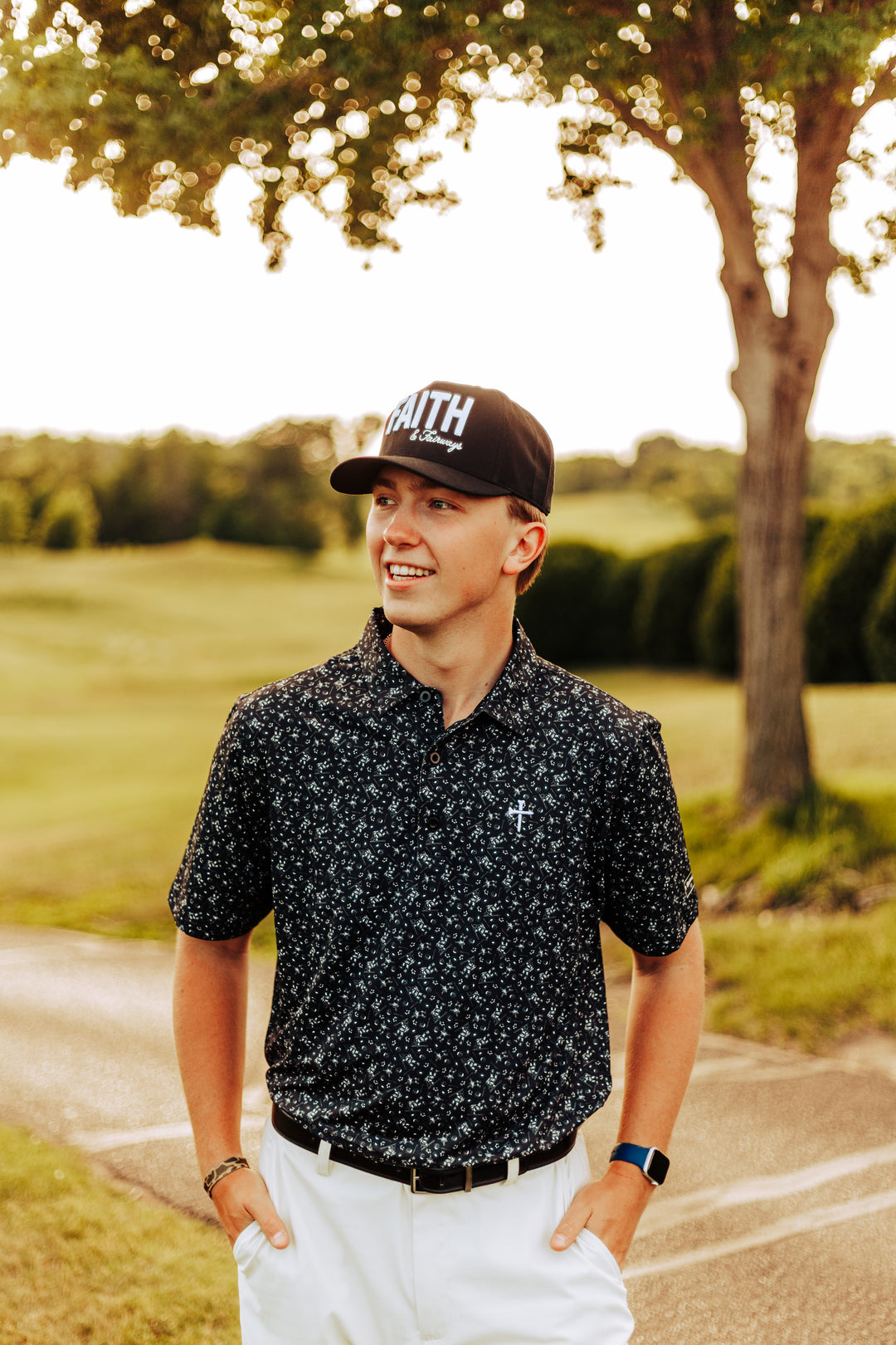 David and Goliath Polo Tees Crossed Golf 
