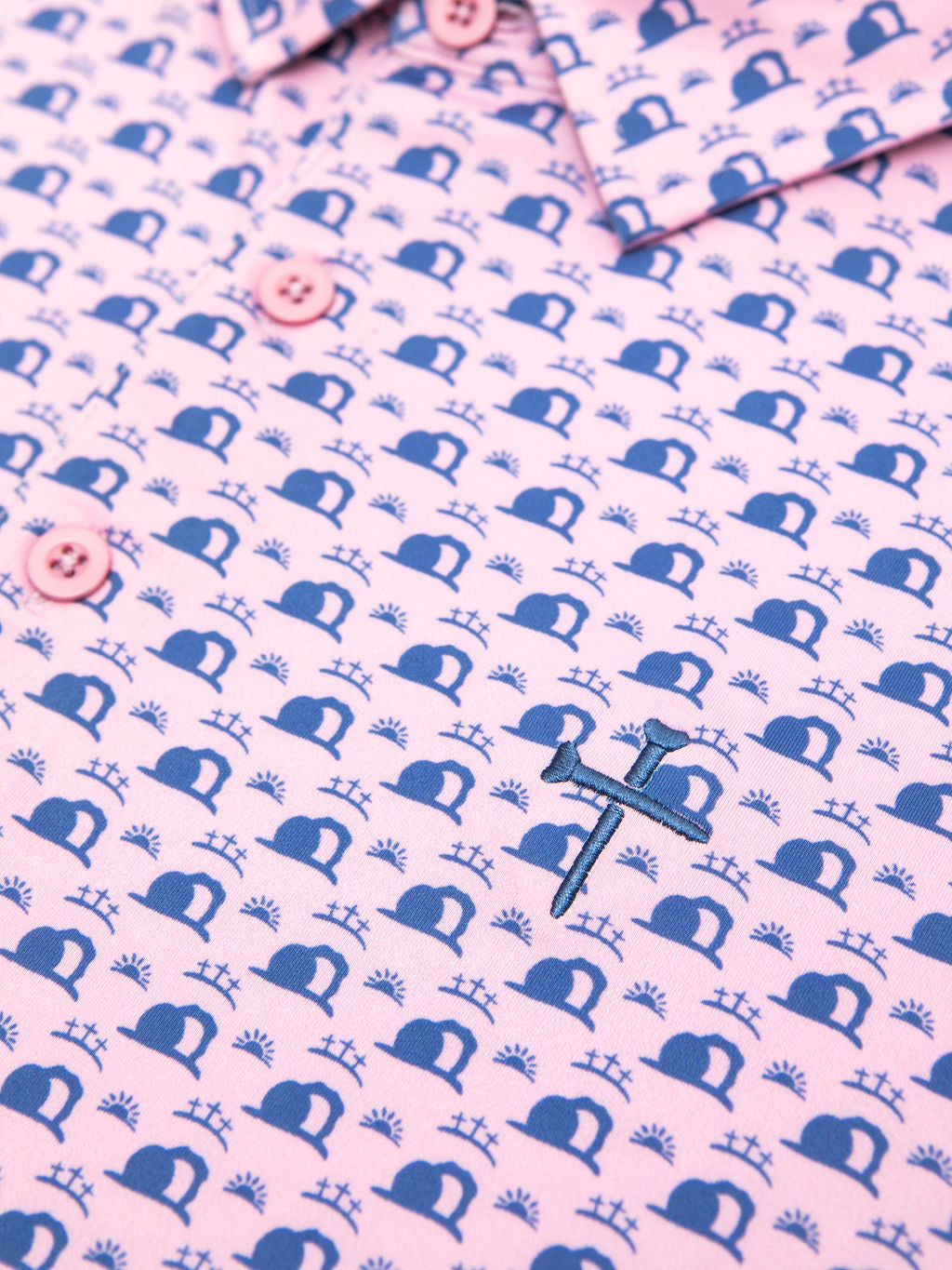 Christian Golf Polo Easter Pink 