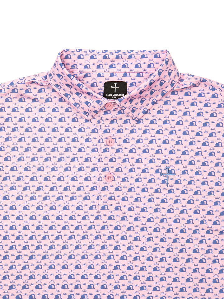 Christian Golf Polo Easter Pink 