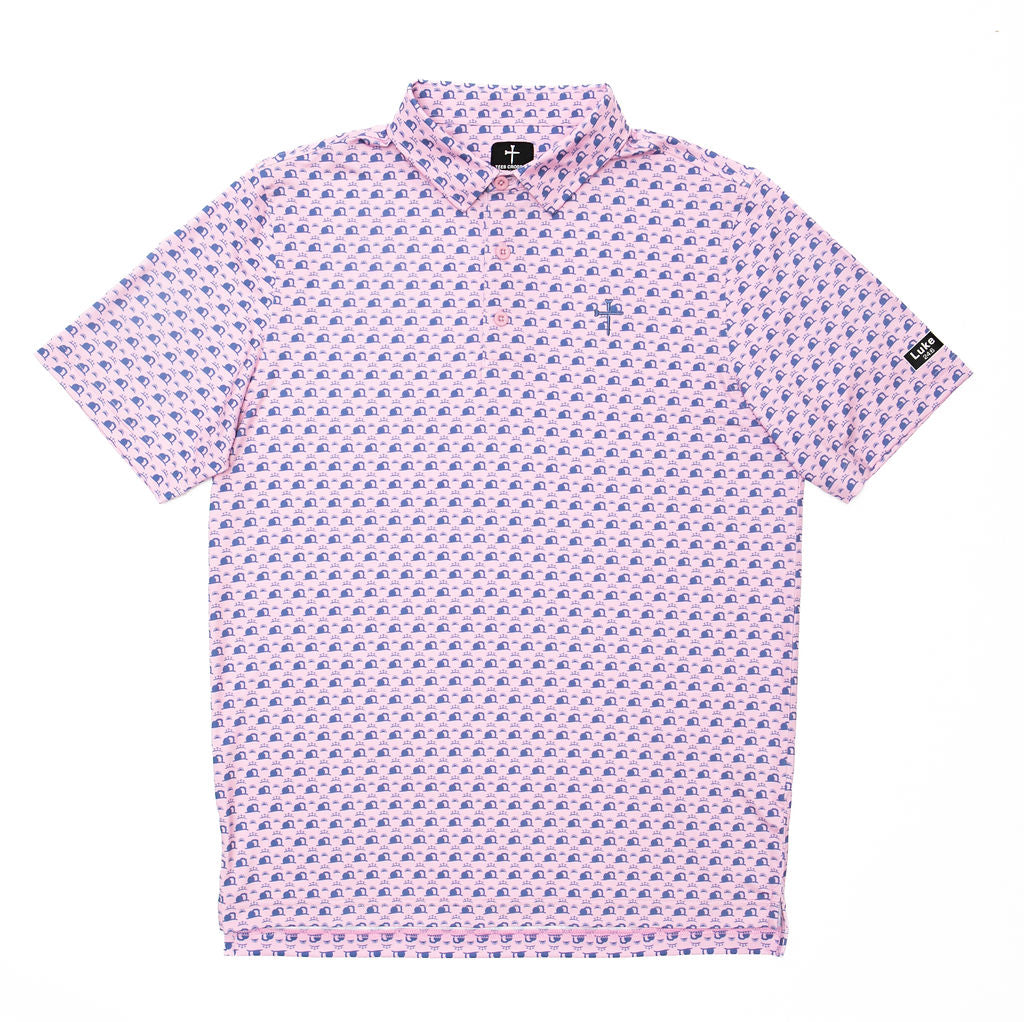 Christian Golf Polo Easter Pink 