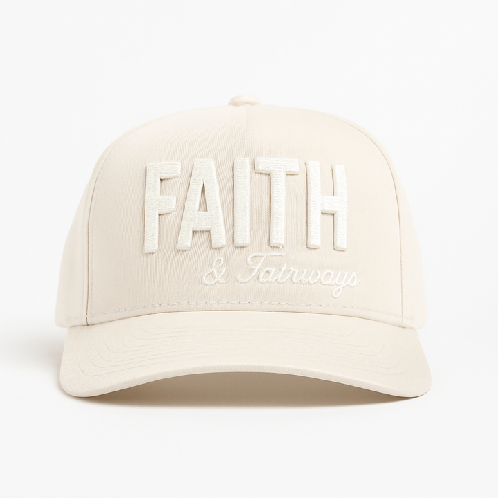 Christian Golf Hat Faith Cream 