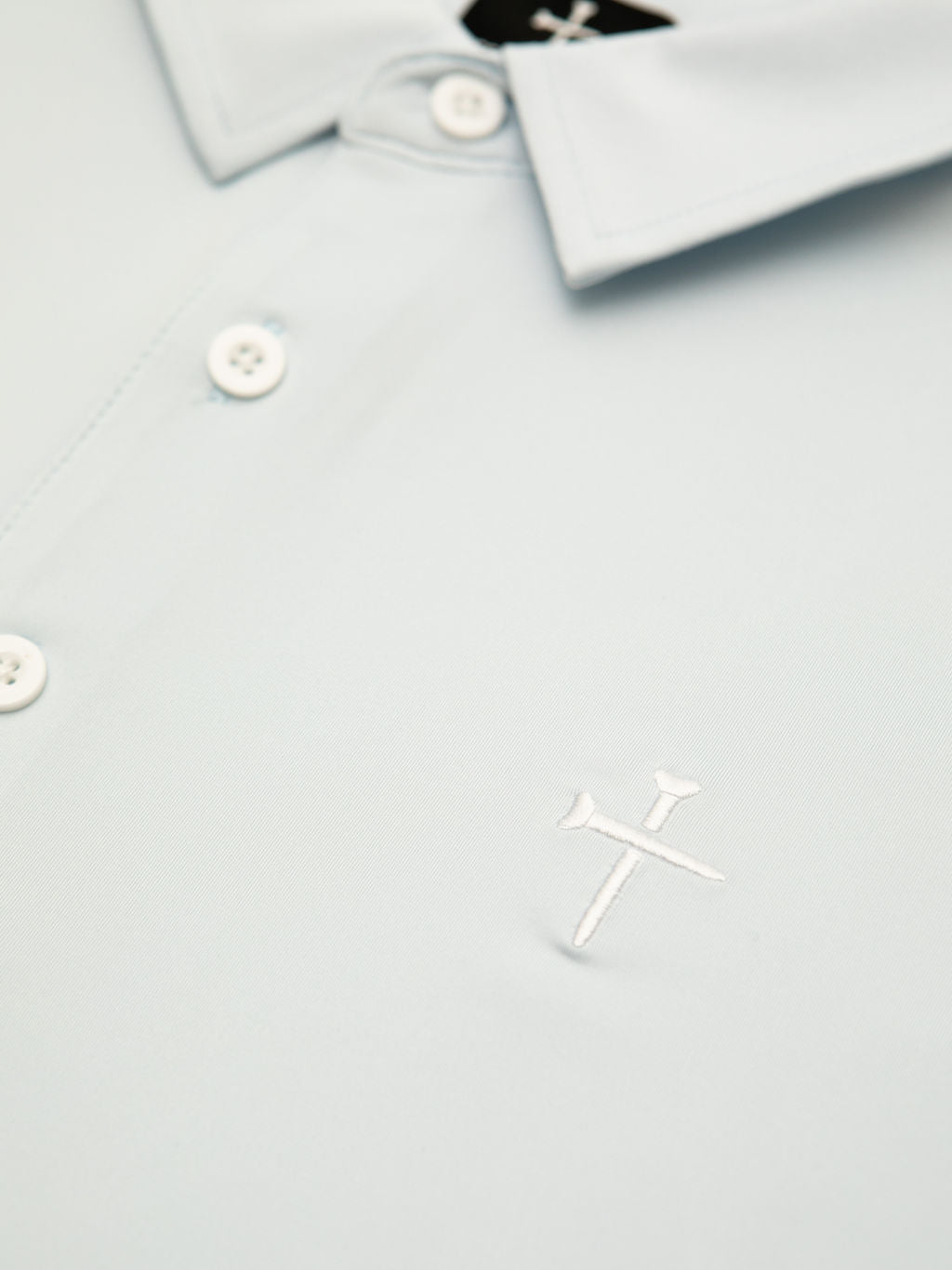 Christian Golf Polo Light Blue