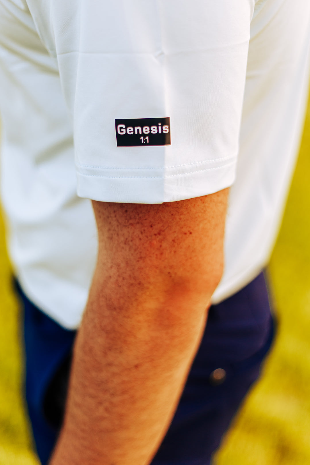 Christian Golf Brand Blue Polo Bible Verse