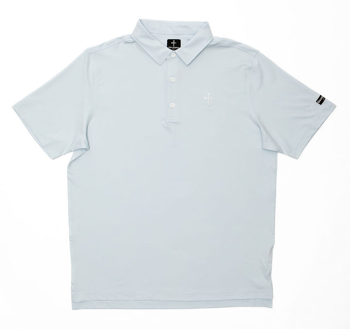 Christian Golf Polo Light Blue