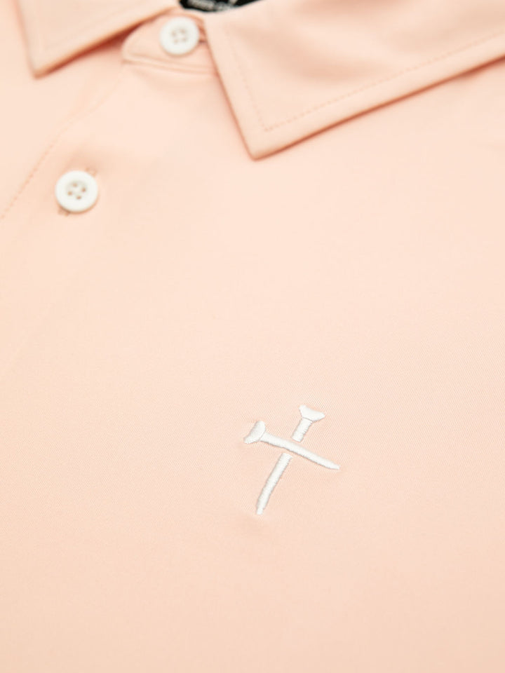 Christian Golf Polo Pink Cross
