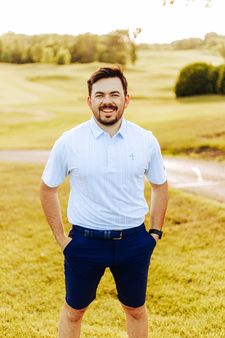 Christian Golf Polo Tees Crossed Golf
