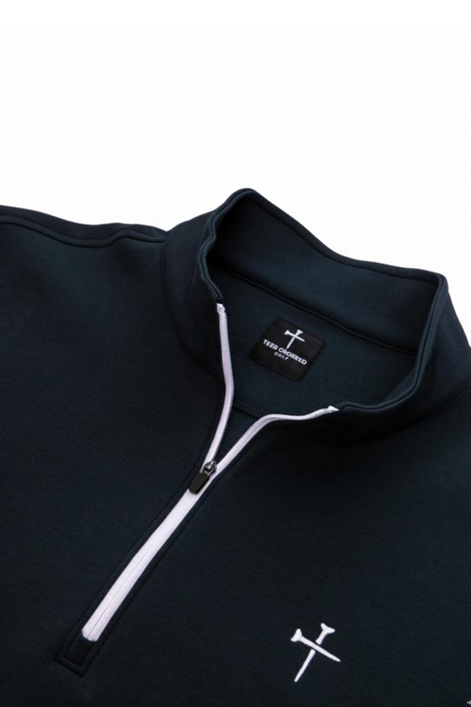 Kingdom Quarter Zip - Black – Tees Crossed Golf