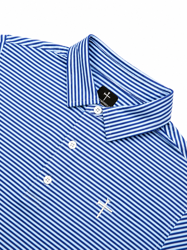 Christian Golf Polo Stripes 