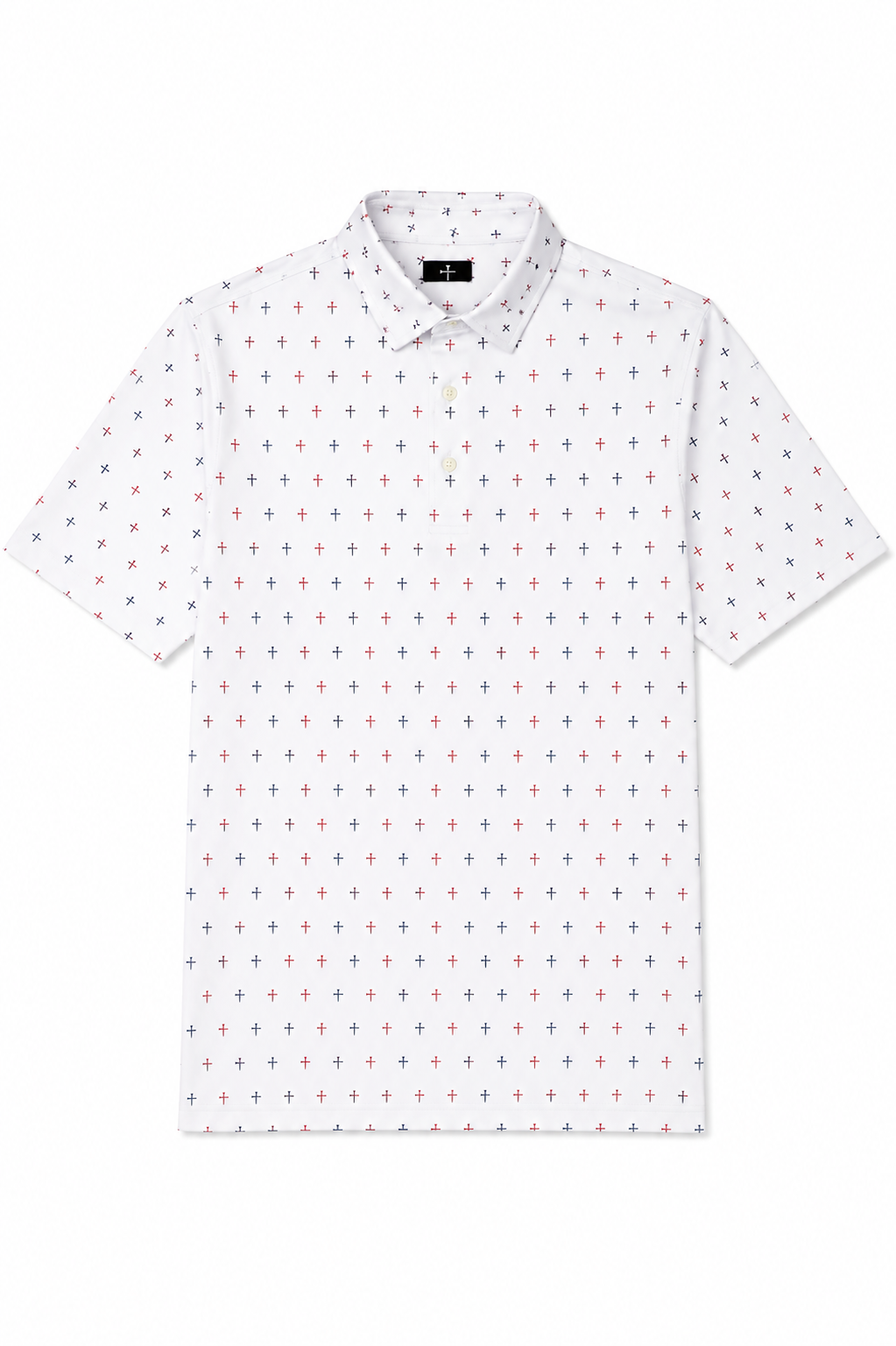 Parable Polo Red, White and Blue 3