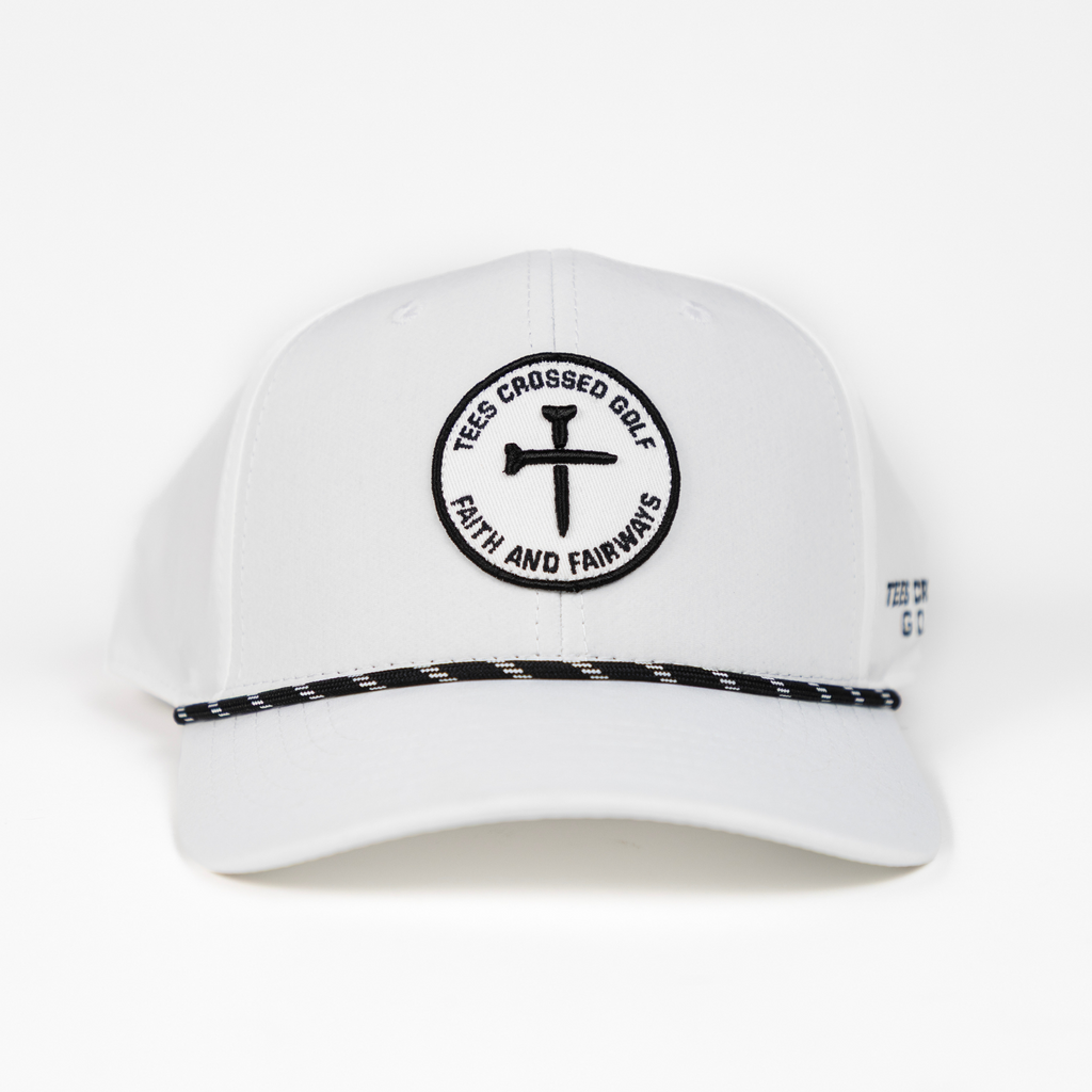 Cross Patch Hat - White – Tees Crossed Golf