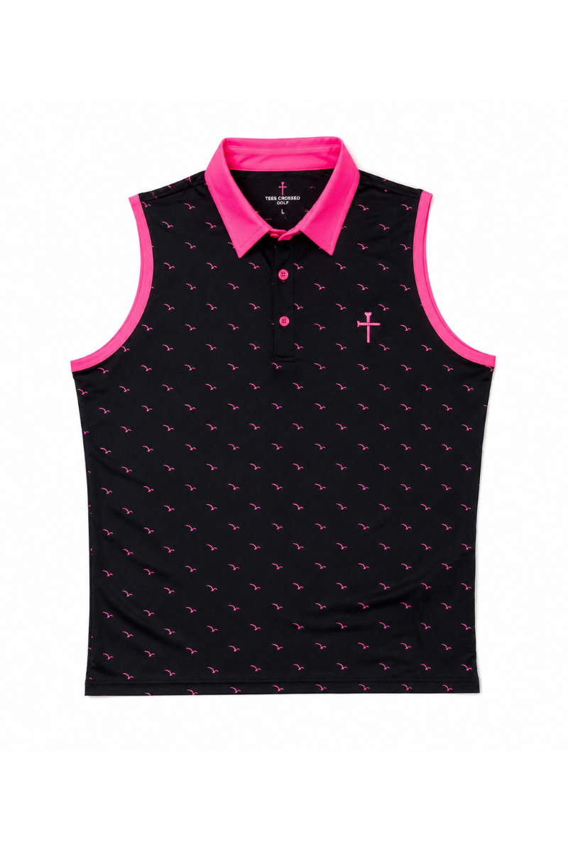 Christian Golf Polo Pink Eagles