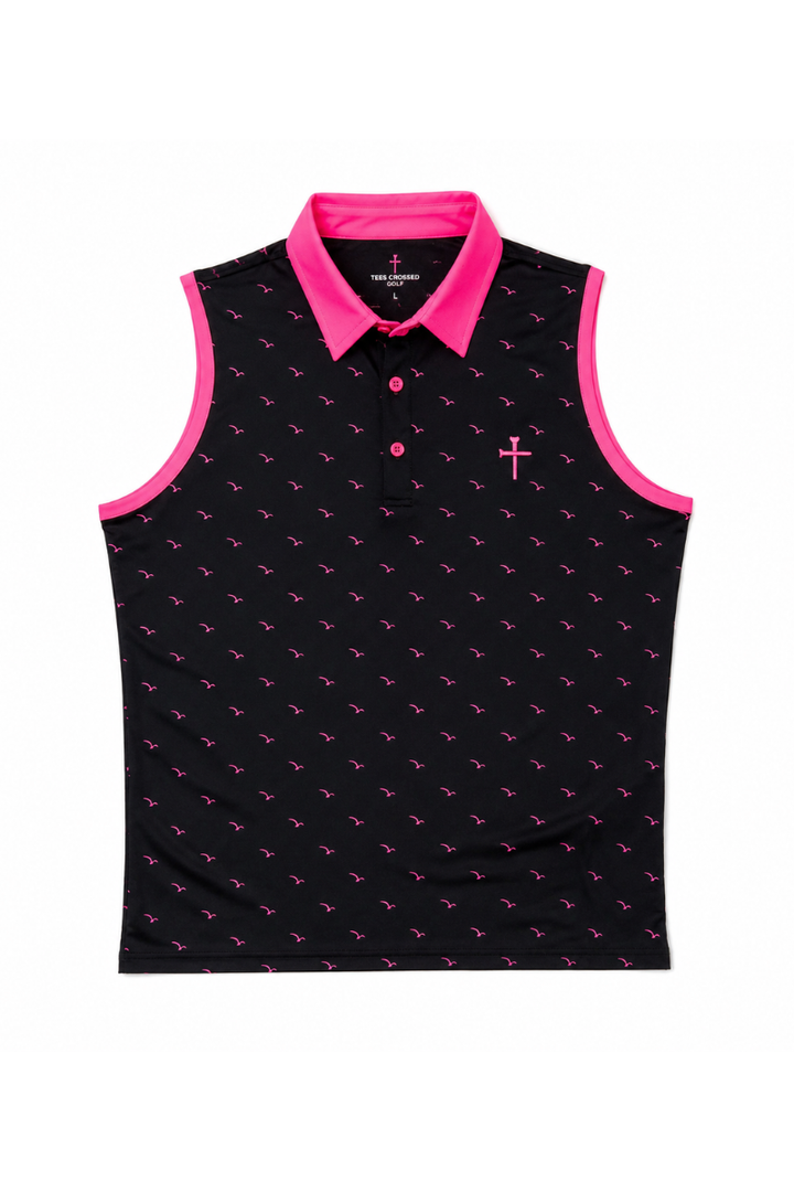 Christian Golf Polo Pink Eagles