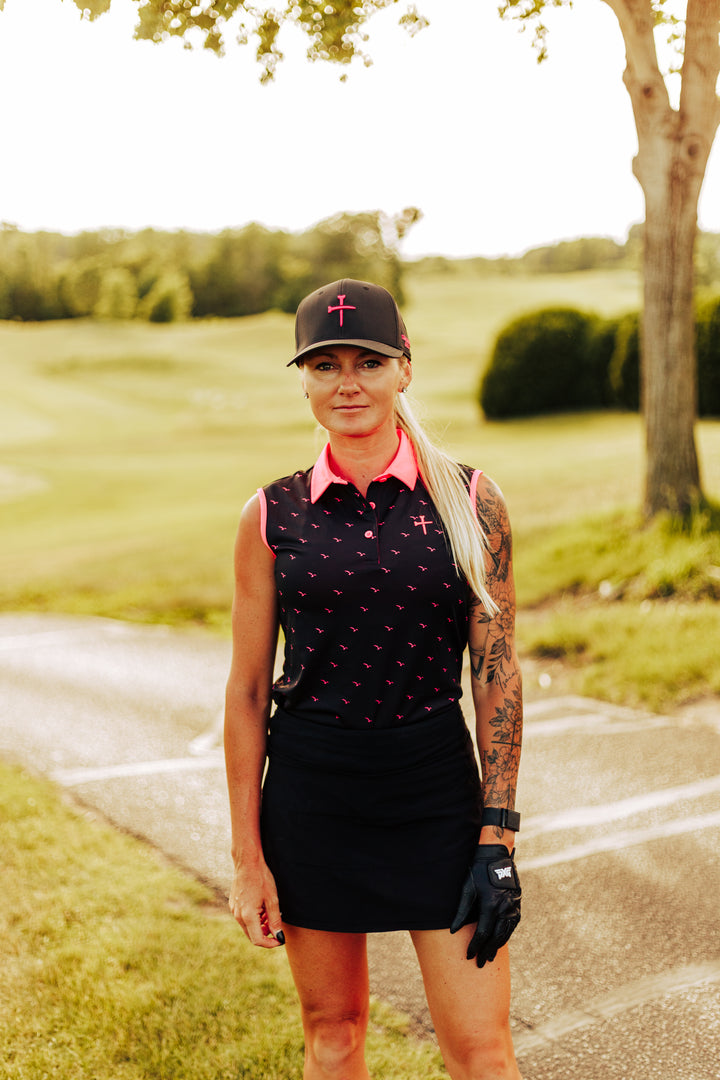 Christian Golf Pink Eagles Polo