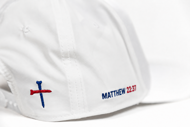 Red White and Blue Christian Golf Hat 