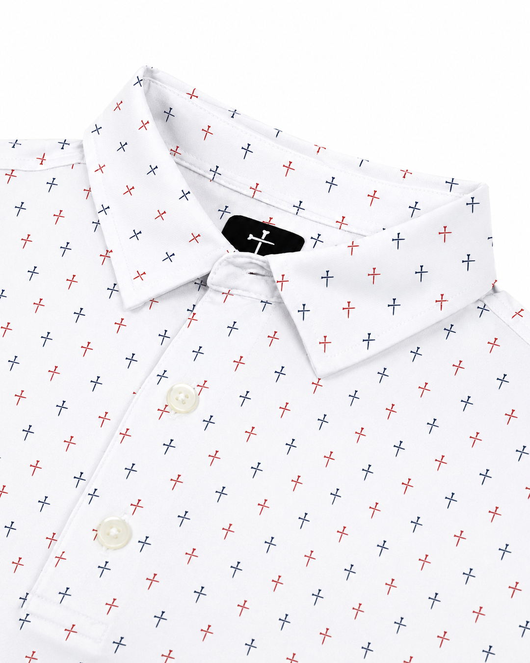 Parable Polo Red, White and Blue 