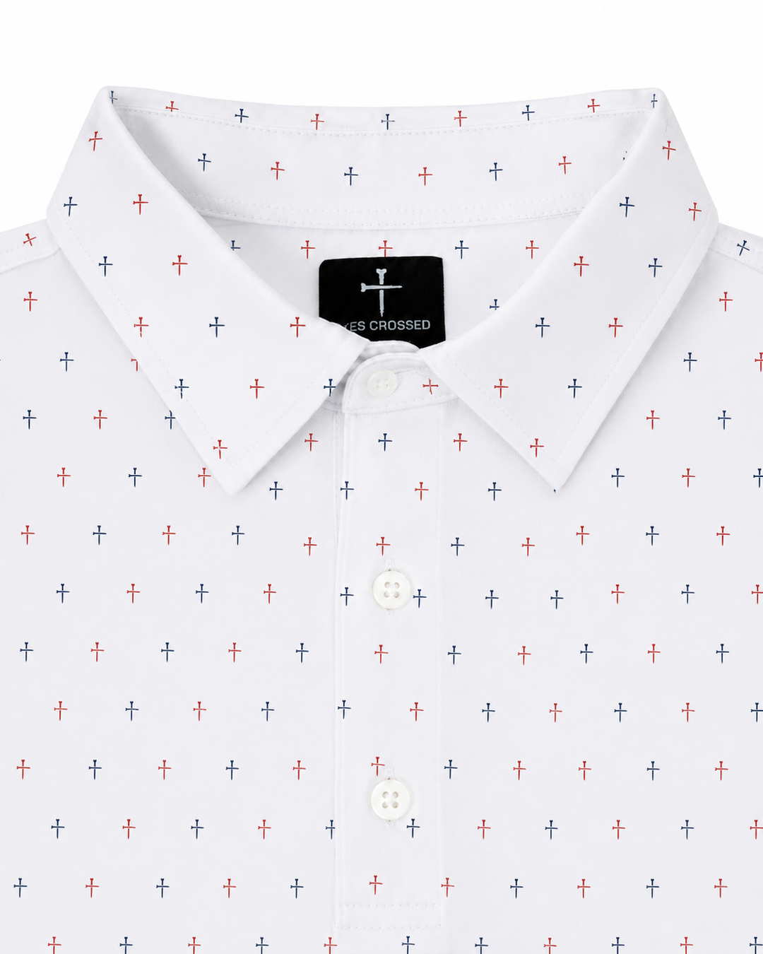 Parable Polo Red, White and Blue 