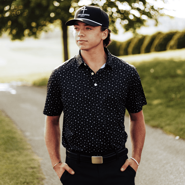 Christian Golf Polo - Stars Front 2 