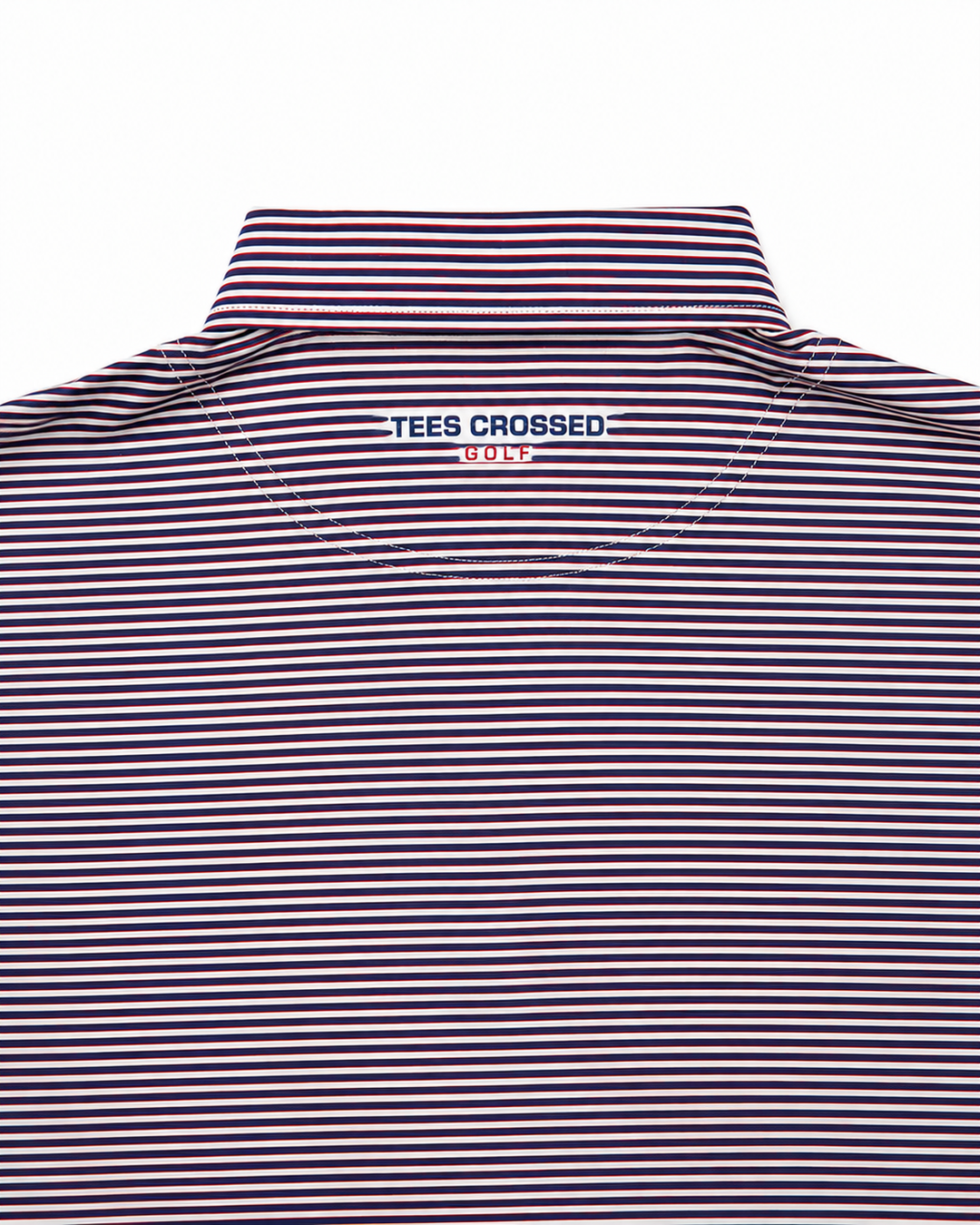 Stripes Polo Red White and Blue Christian Golf Brand 