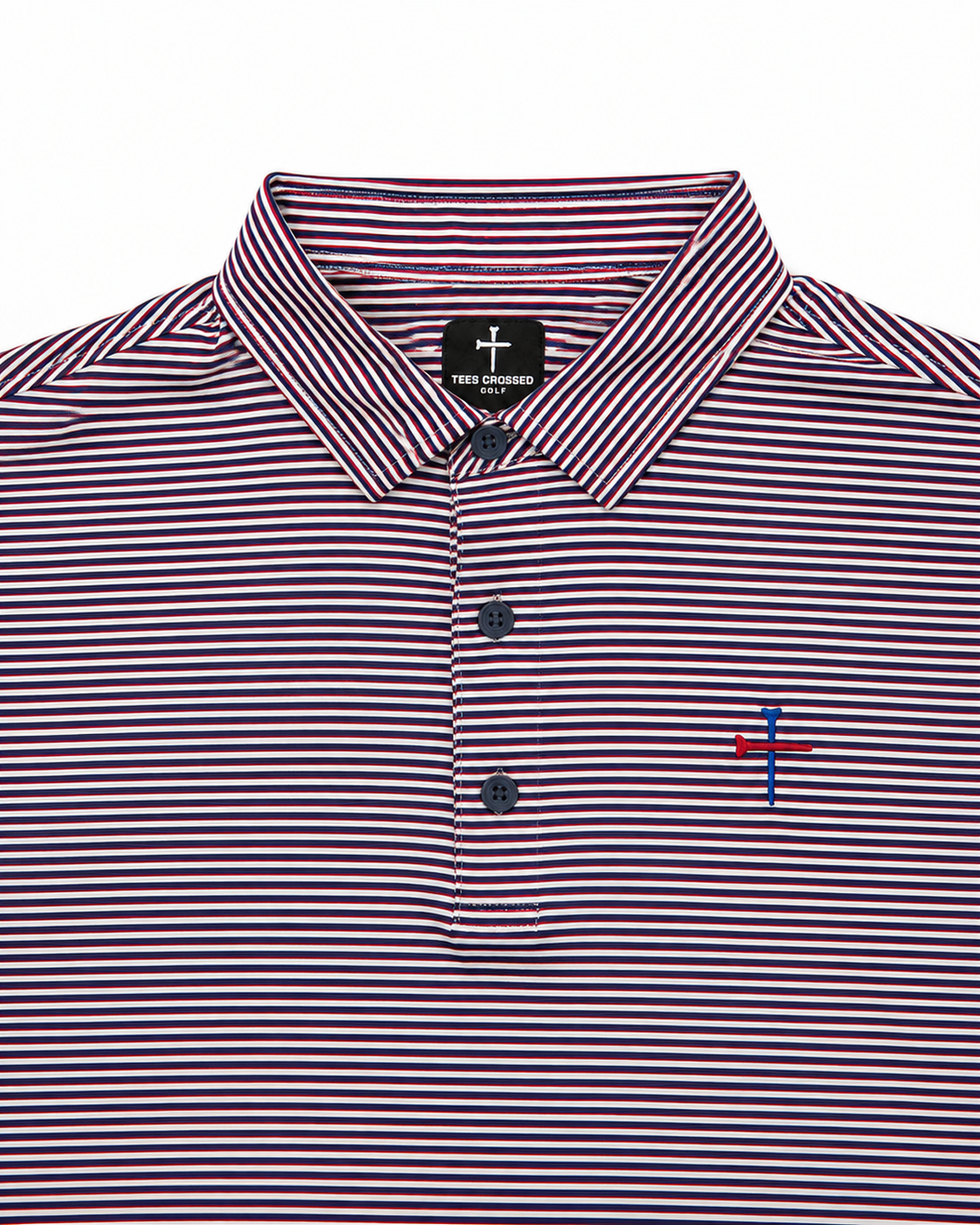 Stripes Polo Christian Golf Brand 