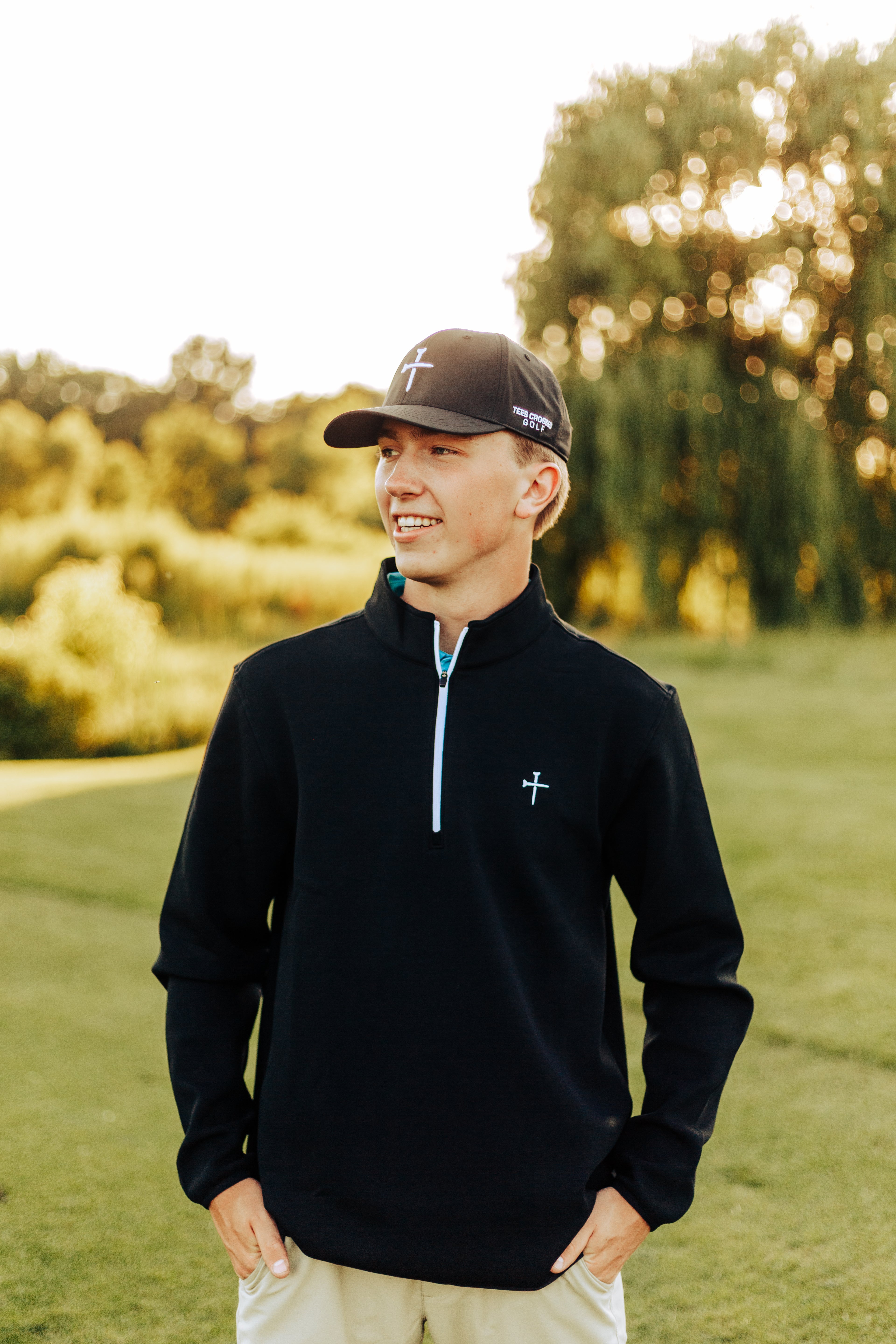 Kingdom Quarter Zip - Black – Tees Crossed Golf