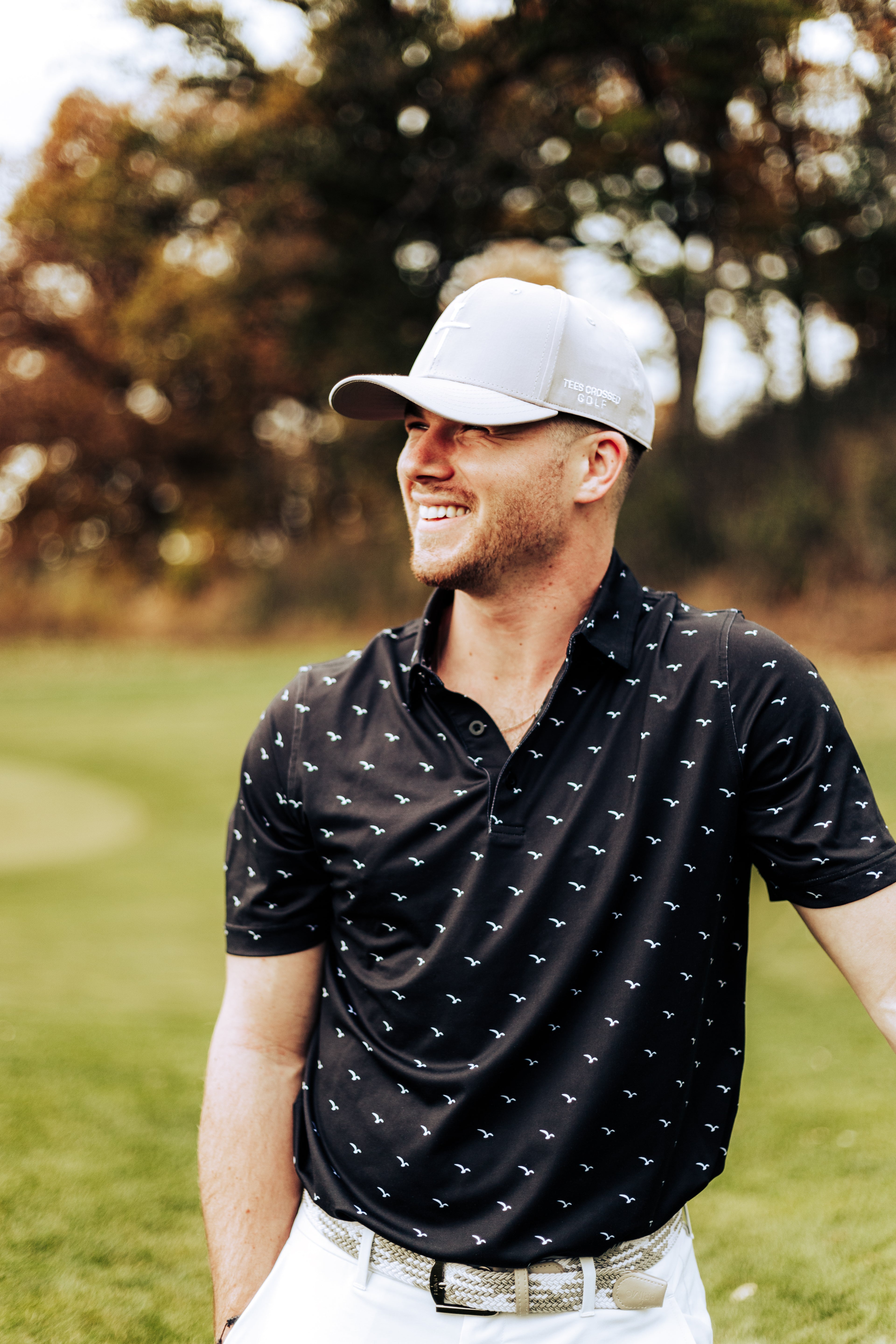 Eagles Polo - Black – Tees Crossed Golf