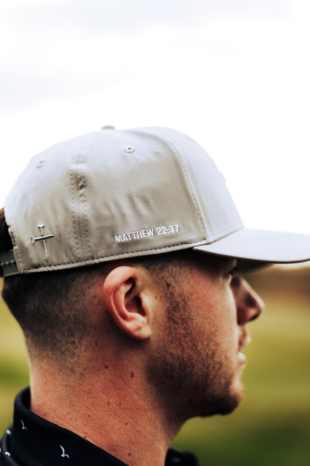 Christian Golf Hat Gray 