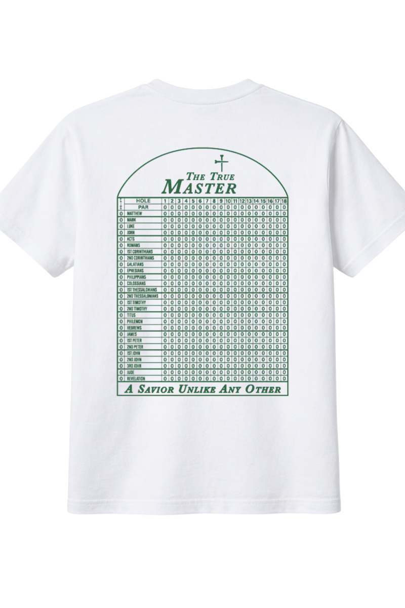 Christian Golf Shirt Masters White